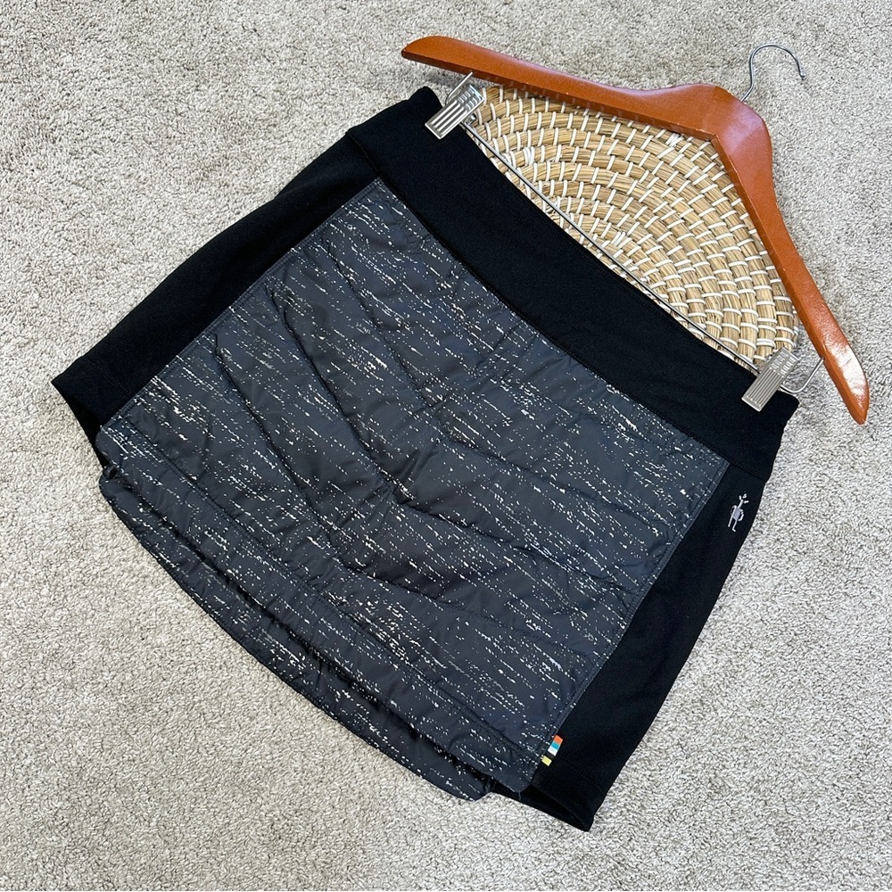 Smartwool Women’s Merino Wool Insulated Quilted Pull On Mink Skirt in Black S